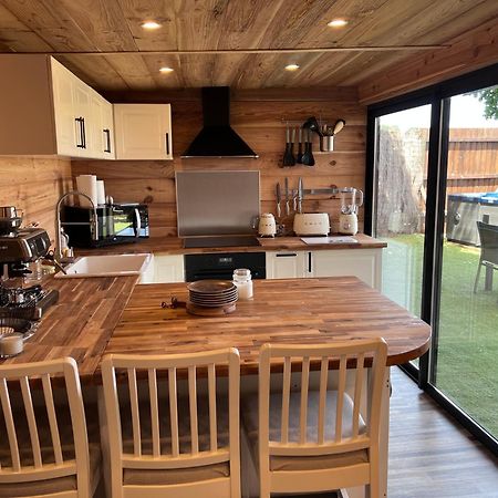 Chalet Et Jaccuzy Sur La Plage Biscarrosse Exterior foto